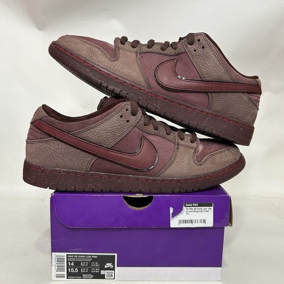 Nike SB Dunk Low City of Love “Burgundy Crush” FN0619-600